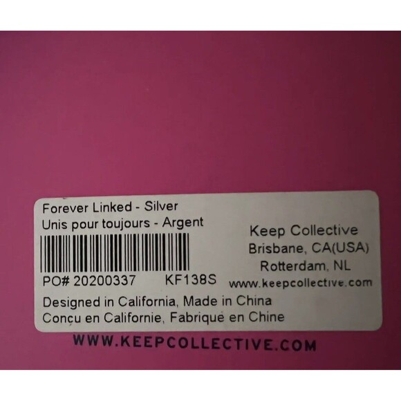 Keep Collective FOREVER LINKED Pave Silver Cluster Charm Stella Dot NIB - Picture 3 of 3